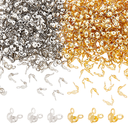 300шт 6 стиль латунные наконечники бусин, Калотте заканчивается, крышка раскладушки