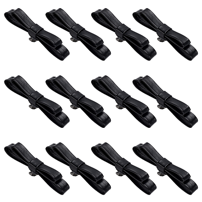 12 шт. подвески для обуви из искусственной кожи, с железными зажимами