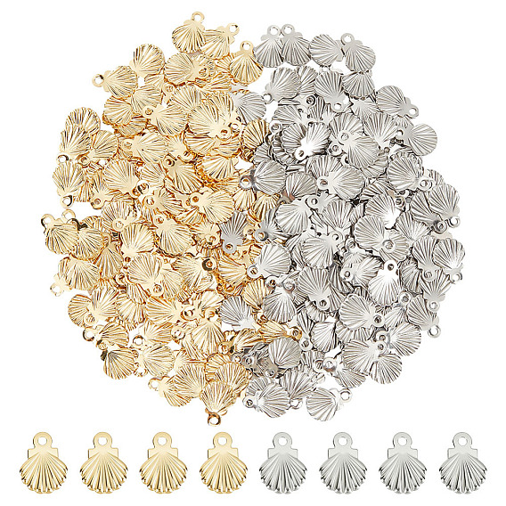 300 шт 2 стили подвески из нержавеющей стали, оболочка