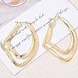 Boucles d'oreilles en laiton de cercle pour les femmes, nuggets