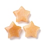 Natural Topaz Jade Beads, No Hole, Star