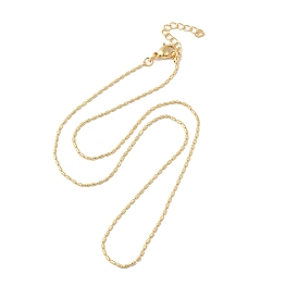 Brass Oval Beaded Chain Necklace, Long-Lasting Plated, Lead Free & Cadmium Free
