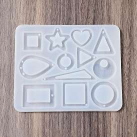 DIY Silicone Pendant Molds, Resin Casting Molds, Clay Craft Mold Tools, Mixed Shapes