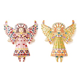 Alloy Angel Brooch, Girl with Wing Enamel Pins, for Clothes Backpack