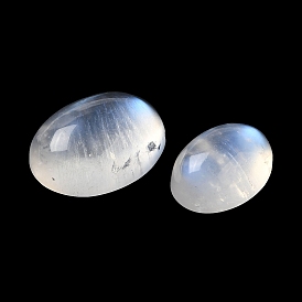 Natural Rainbow Moonstone Cabochons, Oval