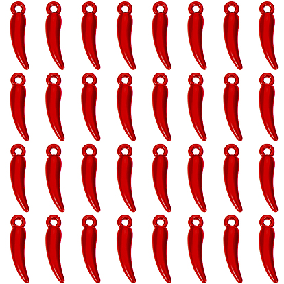 60шт. подвески из сплава, окрашенные распылением, перец