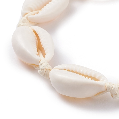 Плетеный браслет из бисера из натуральной раковины каури для женщин