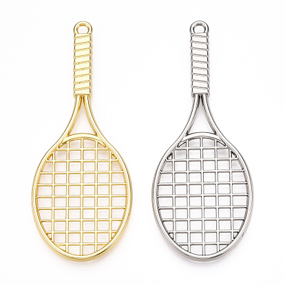 Стойки обшивки сплава большие кулоны, без свинца, без никеля и без кадмия, теннисная ракетка