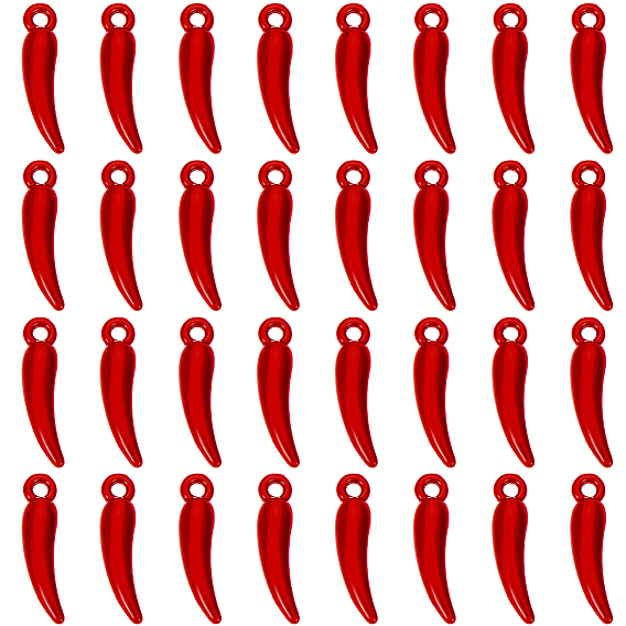 60шт. подвески из сплава, окрашенные распылением, перец