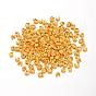 Brass Crimp Beads Covers, 4x3mm, Hole: 1.5mm