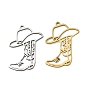 201 Stainless Steel Pendants, Cowboy Boot & Hat Charms, Cut-Out