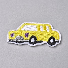 Computerized Embroidery Cloth Iron on/Sew on Patches, Costume Accessories, Appliques, Taxi