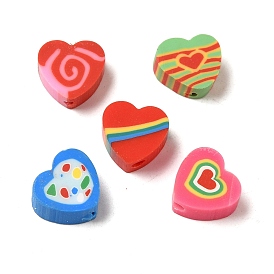 Polymer Clay Bead, Heart