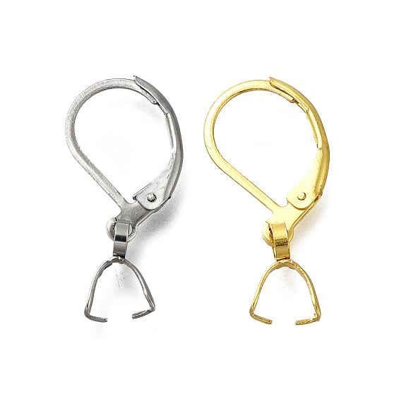 304 из нержавеющей стали выводы Leverback серьги, с ледяными зажимами