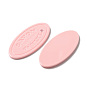 Cellulose Acetate(Resin) Cabochons with Crystal Rhinestone, Oval with Word