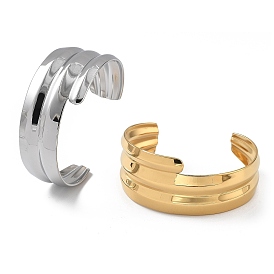 304 Stainless Steel Cuff Bangles for Women