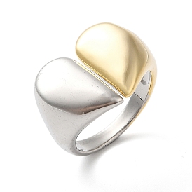 Heart Brass Open Cuff Rings for Women