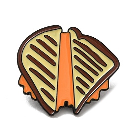 Enamel Pins, Alloy Brooches for Backpack Clothes, Sandwich