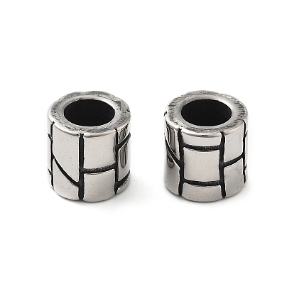 304 из нержавеющей стали европейские шарики, бусины с большим отверстием, колонка