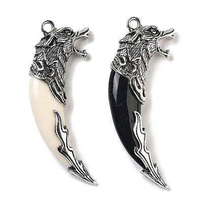 Кулоны из сплава и смолы, зуб