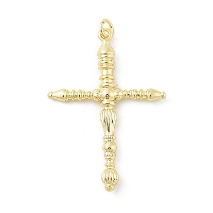 Латунные подвески, без кадмия, без никеля и без свинца, крест прелести, с целью перехода в кольце