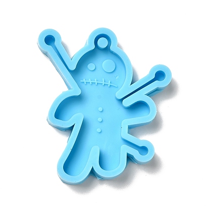 Horrible Doll DIY Pendant Silicone Statue Molds, Resin Casting Molds, For UV Resin, Epoxy Resin Jewelry Making
