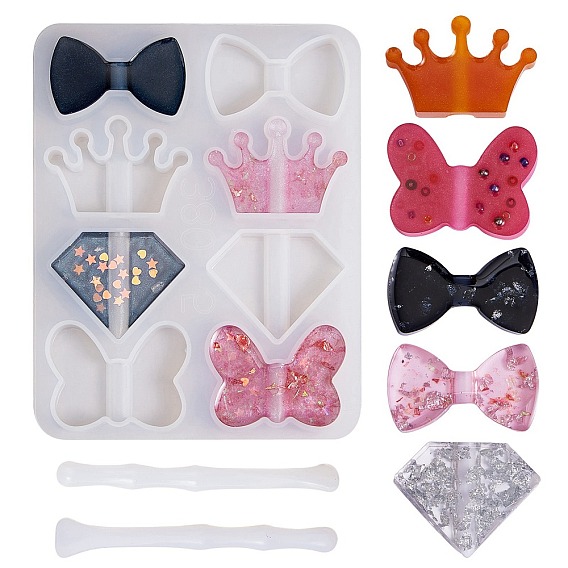 1 украшение силиконовых форм для соломки из ПК, насадки для соломы формы для литья из эпоксидной смолы, для изготовления поделок своими руками, с 2 силиконовыми стержнями для перемешивания