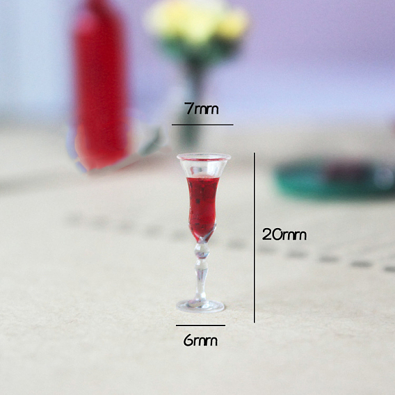 Мини кубки из смолы, винная чашка, миниатюрные украшения, аксессуары для кукольного домика в микроландшафтном саду, притворяясь опорными украшениями