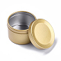 Round Aluminium Tin Cans, Aluminium Jar, Storage Containers for Cosmetic, Candles, Candies, with Slip-on Lid