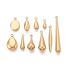 10 шт. 304 подвески из нержавеющей стали, слезинки