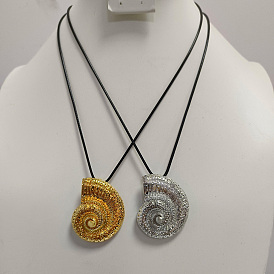 Ожерелья с подвесками в форме ракушек из латуни на тему океана