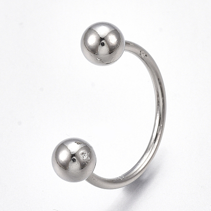 Alloy Cuff Finger Rings, Wide Band Rings