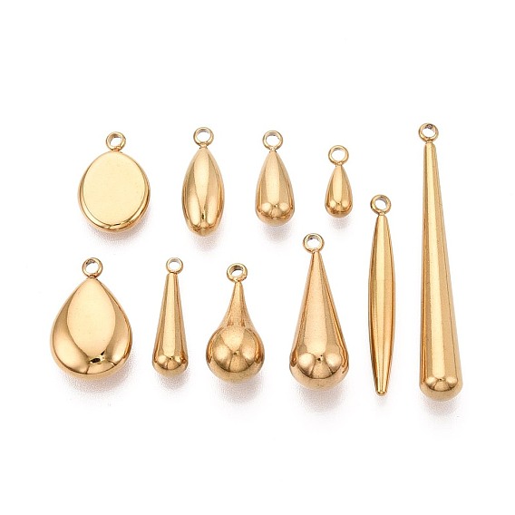 10 шт. 304 подвески из нержавеющей стали, слезинки