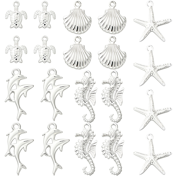 60шт 5 стили наборы подвесок из сплава, смешанные формы