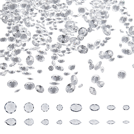 16 стили кубический цирконий кабошоны, класс А, граненые, разнообразные