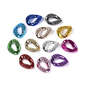 УФ-покрытие непрозрачных акриловых соединительных колец, разъемы для быстрой связи, для изготовления бордюрных цепей, твист