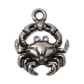 304 из нержавеющей стали горный хрусталь подвески, углеводные амулеты, полировка