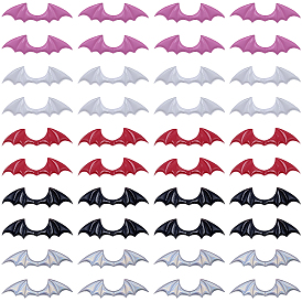 40шт. 5цвета, украшения в виде крыльев дьявола из искусственной кожи, крылья с тиснением из ткани, ремесленные крылья, для детской одежды своими руками, аксессуары для волос