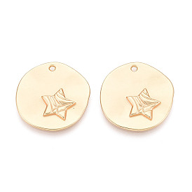 Подвески из сплава , плоские круглые и звезды, без кадмия и без свинца