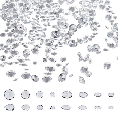 16 стили кубический цирконий кабошоны, класс А, граненые, разнообразные