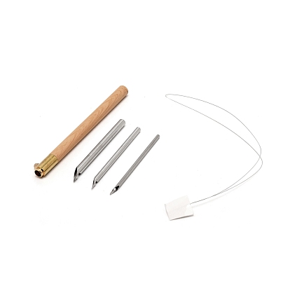 Kits d'aiguilles de bricolage, enfile-aiguilles en acier inoxydable et enfileur en laiton, pour la couture artisanale de bricolage
