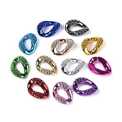 УФ-покрытие непрозрачных акриловых соединительных колец, разъемы для быстрой связи, для изготовления бордюрных цепей, твист