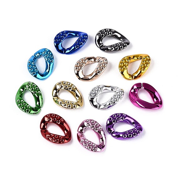 УФ-покрытие непрозрачных акриловых соединительных колец, разъемы для быстрой связи, для изготовления бордюрных цепей, твист