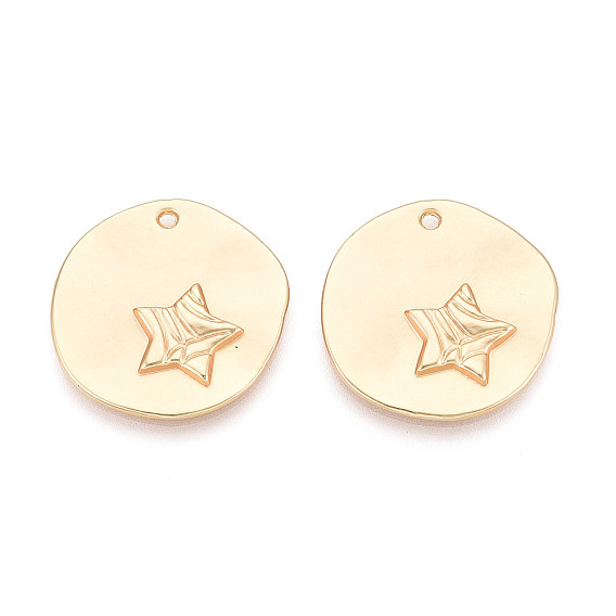 Подвески из сплава , плоские круглые и звезды, без кадмия и без свинца