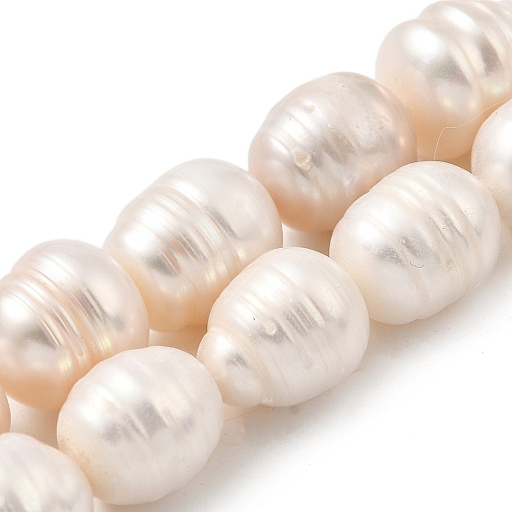 Нити из натурального культивированного пресноводного жемчуга, рис