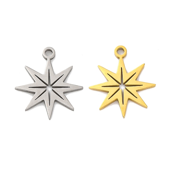 Рождественские 201 подвески из нержавеющей стали, лазерная резка, снежинка очарование