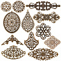 Iron Filigree Joiners Links, Computer Beaded Patch, Mixed Shapes