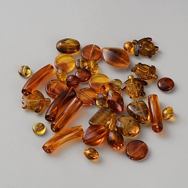 Прозрачные акриловые бусины, разнообразные