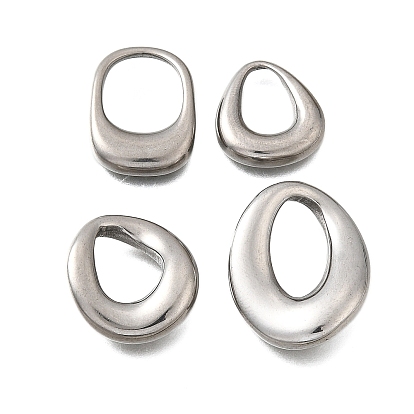 304 подвески из нержавеющей стали, капля, прямоугольник и овал