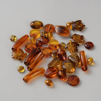 Прозрачные акриловые бусины, разнообразные